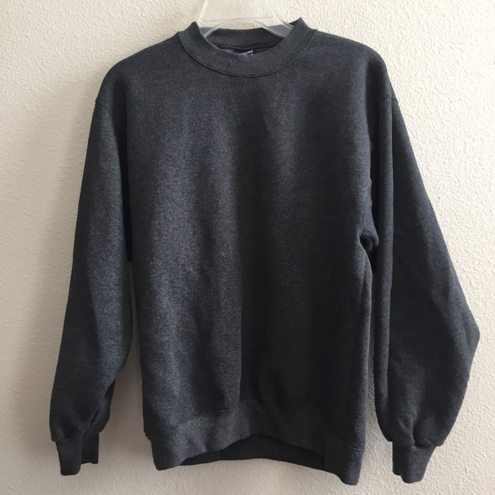 Gray Crew-Neck Sweatshirt